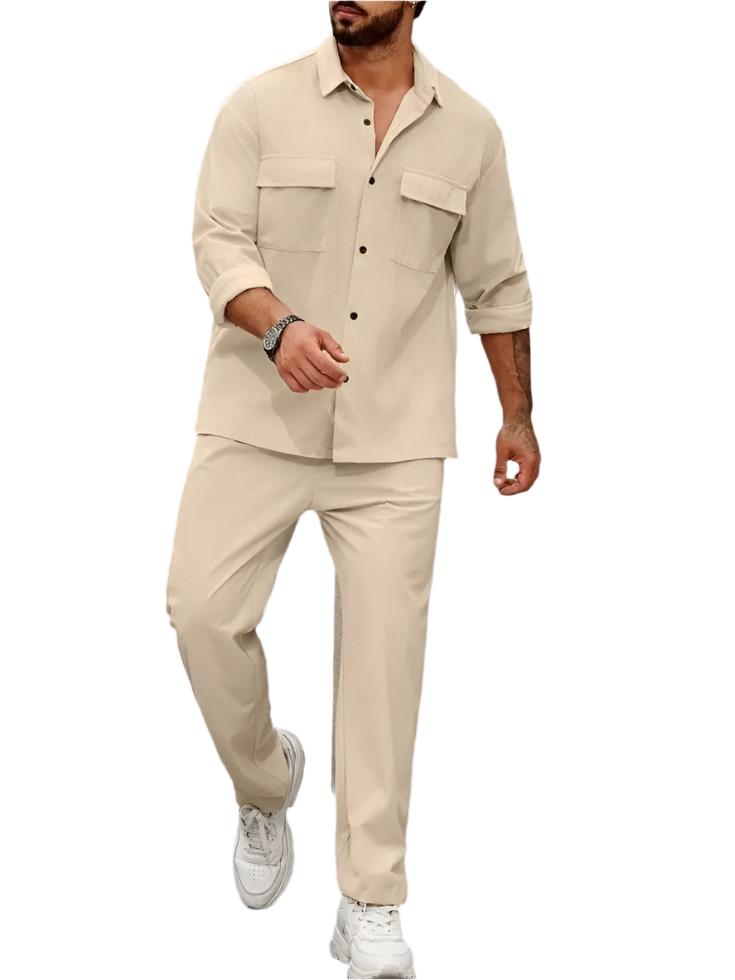 Beige Urban Casual Set