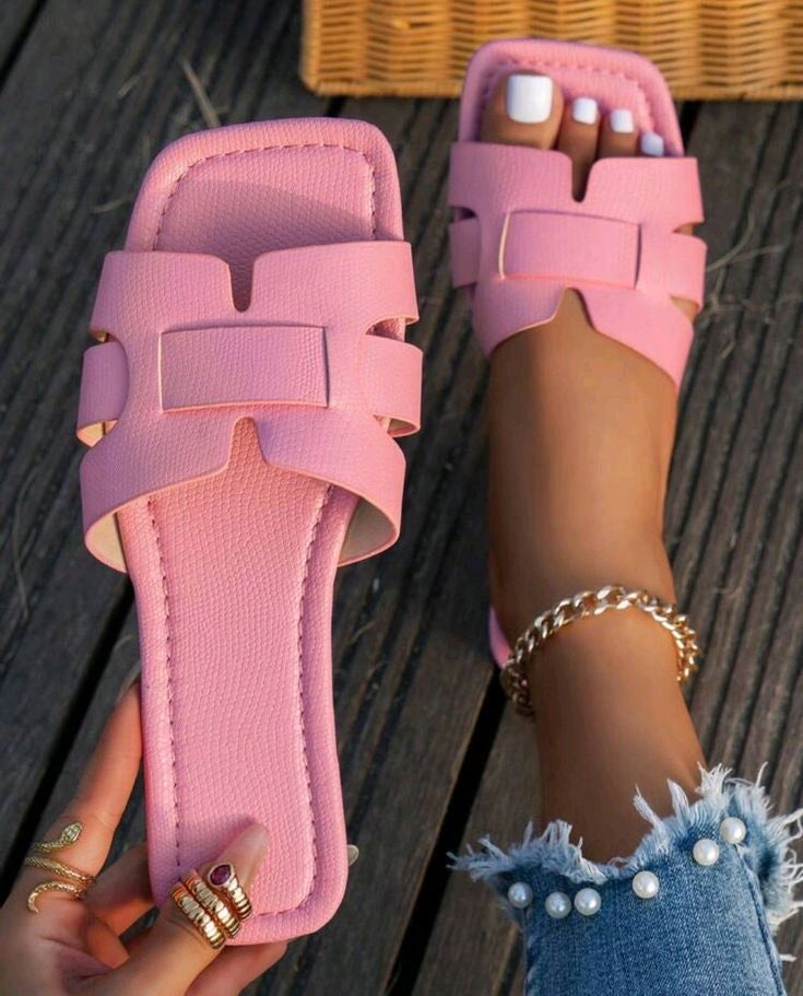 Pink Chic Slide Sandals