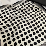 Circle dots silk scarf