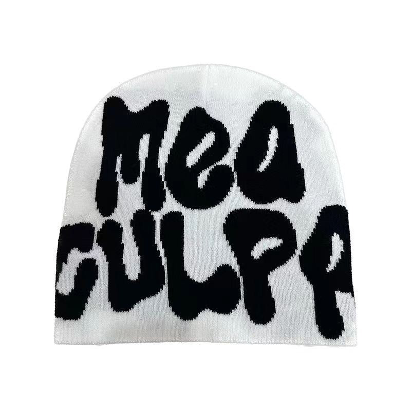 White mea culpa Beanies