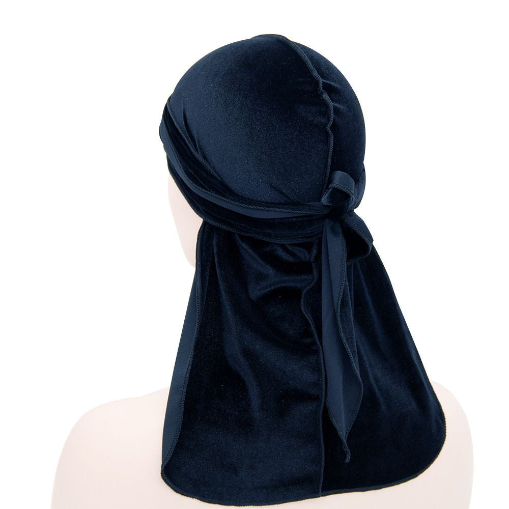 Navy Velvet Durag