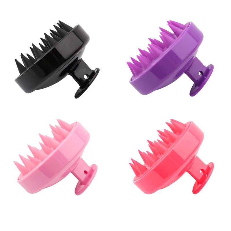 Silicon scalp massager