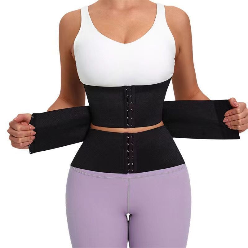 Mesh 2 layer waist trainer