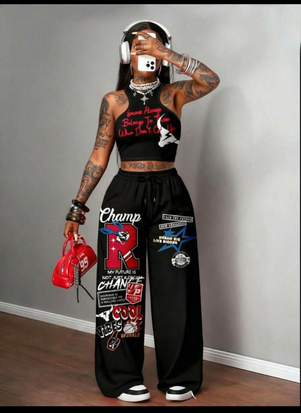 Graphic two piece