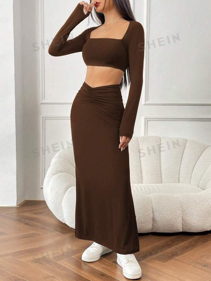 Brown 2 Piece Set