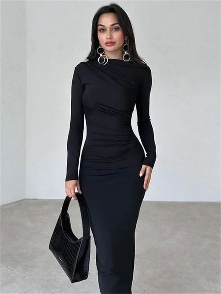 Eternal Black Maxi Dress