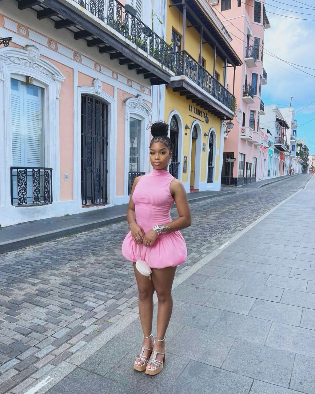 Pink Ruffle Dress