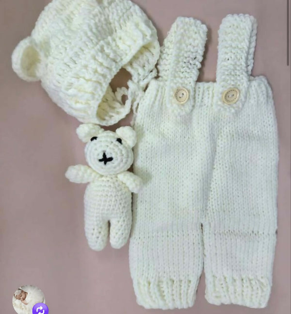 Knitted jumpsuit with Teddy