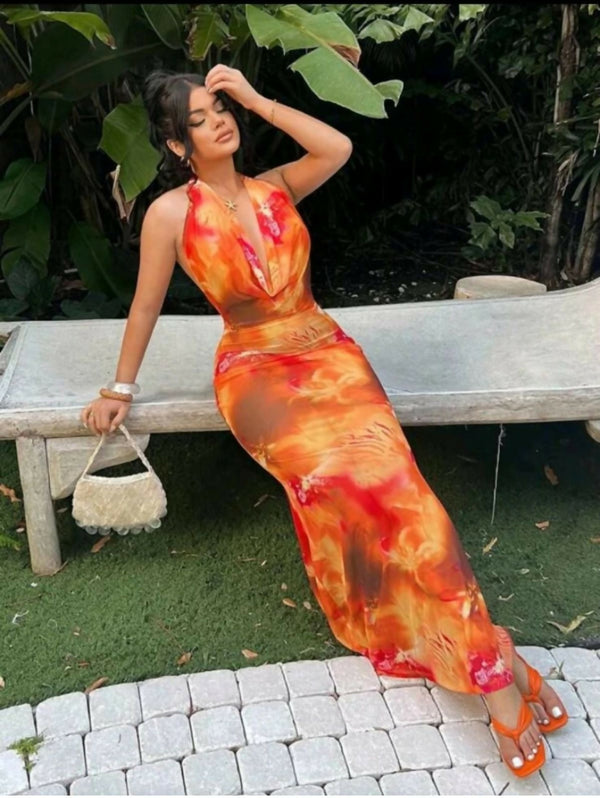see through floral dress
