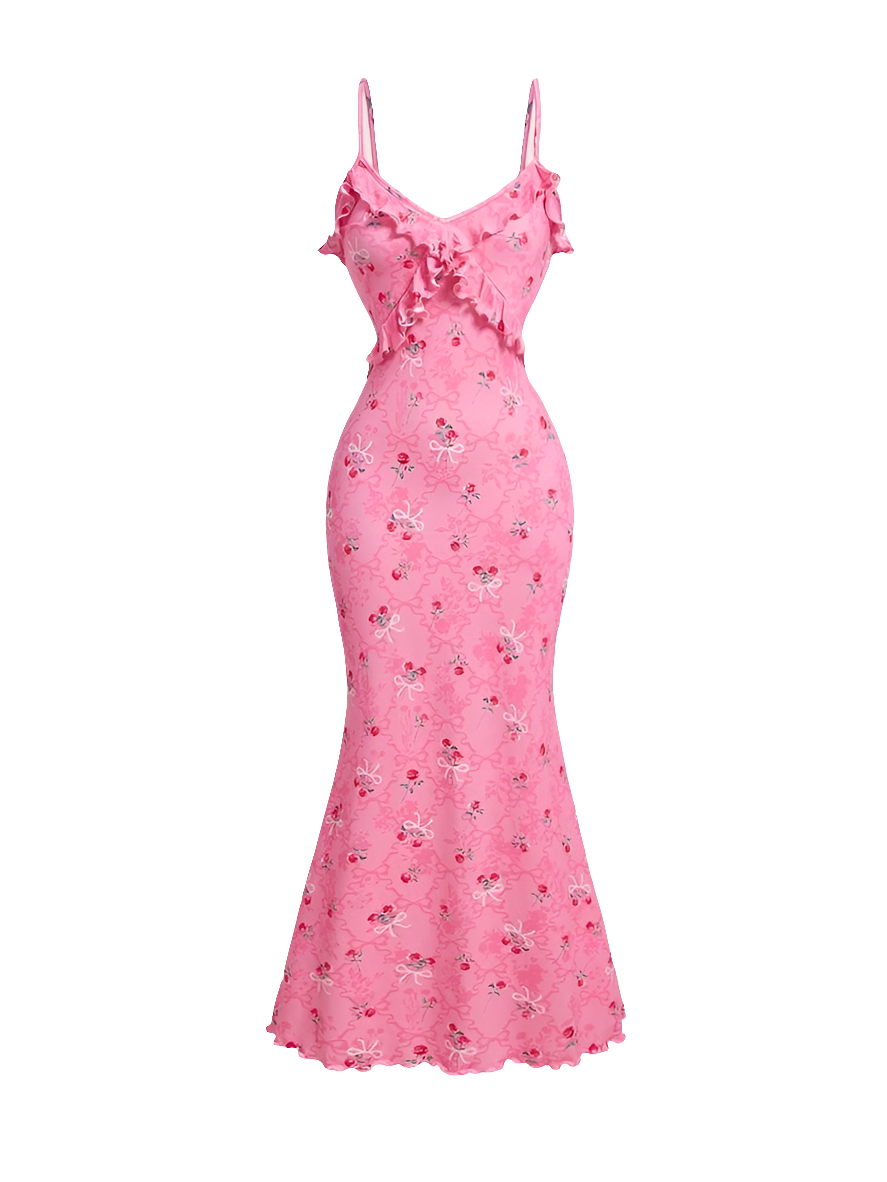 Rose Print Sundress