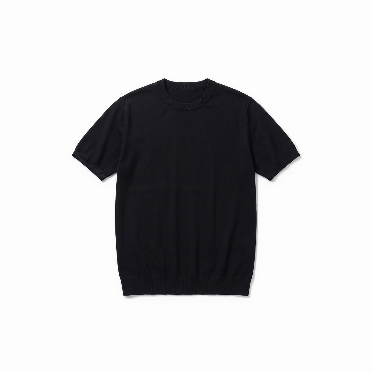 Belugga Fine Knit Tee — Black
