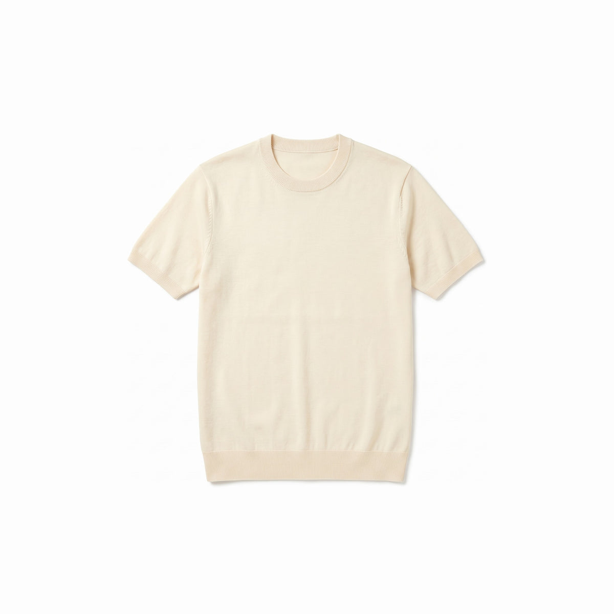 Belugga Fine Knit Tee — Cream