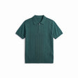 Belugga Chevron Quarter-Zip Knit Polo — Green