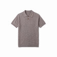 Belugga Heather Knit Polo — Mauve