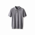 Belugga Ribbed Knit Polo — Grey