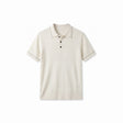 Belugga Stitch-Trim Ribbed Polo — White