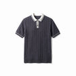 Belugga Tipped Knit Polo — Charcoal