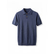 Belugga Heather Knit Polo — Navy