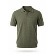 Belugga Heather Knit Polo — Olive