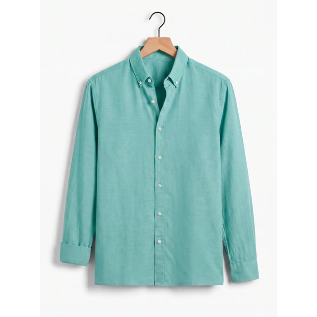 Belugga Linen Shirt — Aqua
