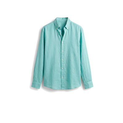 Linen Shirt — Aqua