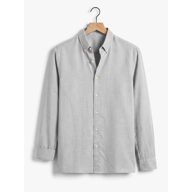 Belugga Linen Shirt — Light Grey