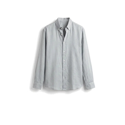 Linen Shirt — Light Grey