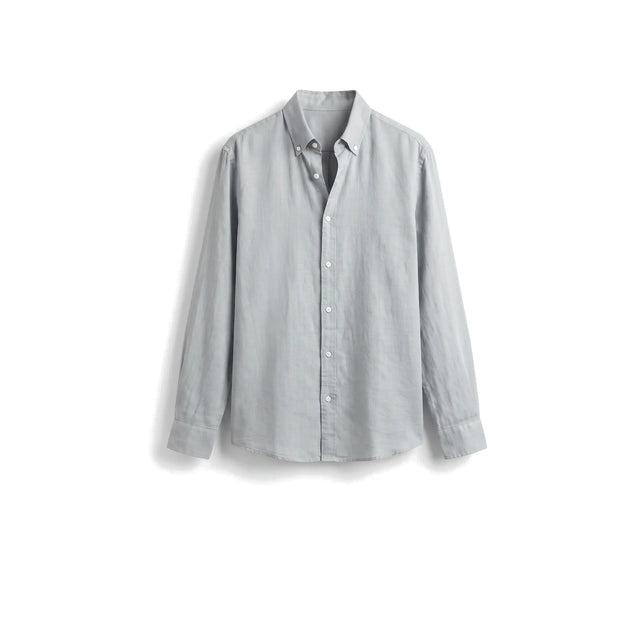 Linen Shirt — Light Grey