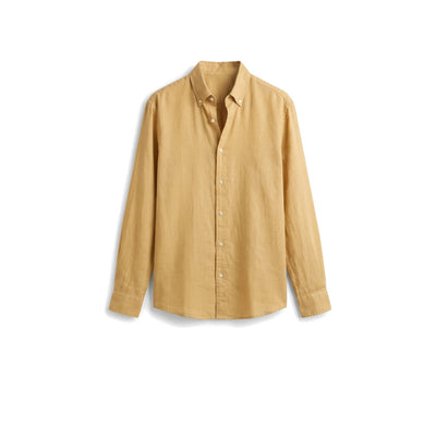 Linen Shirt — Mustard