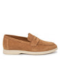 Belugga Penny Loafer — Tan, Off-White Sole