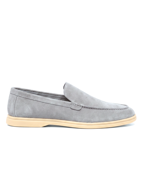 Terra Loafer — Stone Grey, Beige Sole