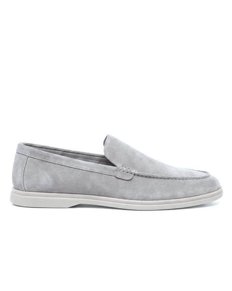 Terra Loafer — Stone Grey, Light Grey Sole