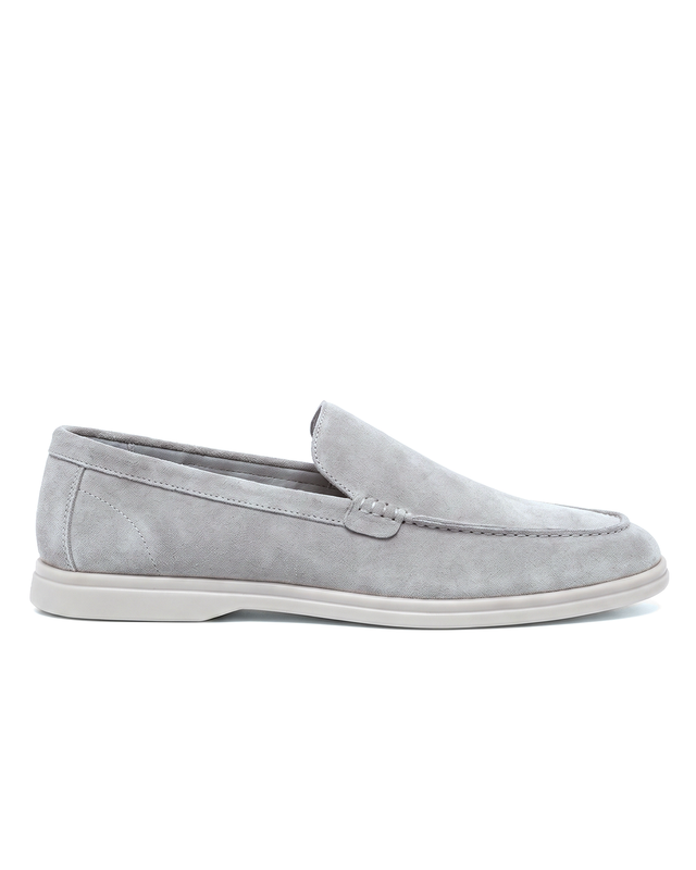 Terra Loafer — Stone Grey, Light Grey Sole