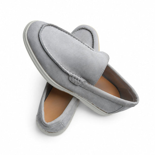 Terra Loafer — Stone Grey, Light Grey Sole