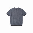 Belugga Tipped Knit Tee — Navy Marl