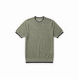 Belugga Tipped Knit Tee — Olive Marl
