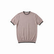 Belugga Tipped Knit Tee — Taupe