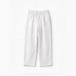 Belugga Linen Trouser, Drawstring — White