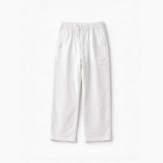 Belugga Linen Trouser, Drawstring — White