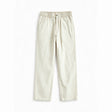Belugga Linen Trouser, Button Waist — Cream
