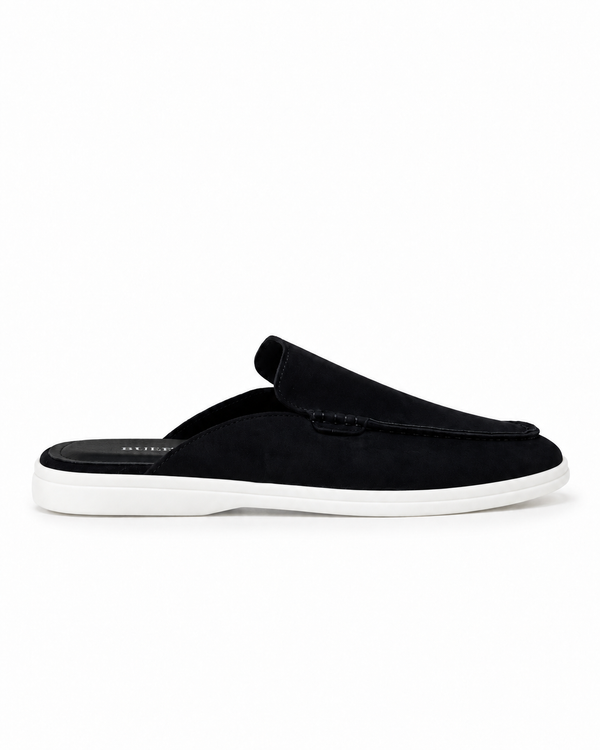 Belugga Dune Mule — Black suede