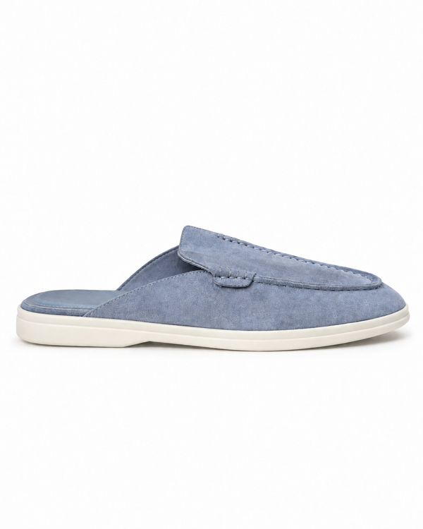 Belugga Dune Mule — Dusk Blue suede