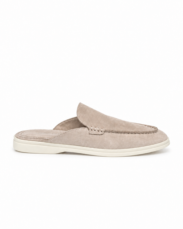 Belugga Dune Mule — Cream suede