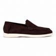 Belugga Terra Loafer — Dark Brown suede, white sole