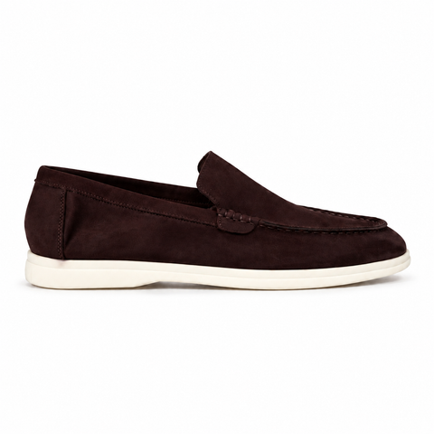 Terra Loafer — Dark Brown, White Sole