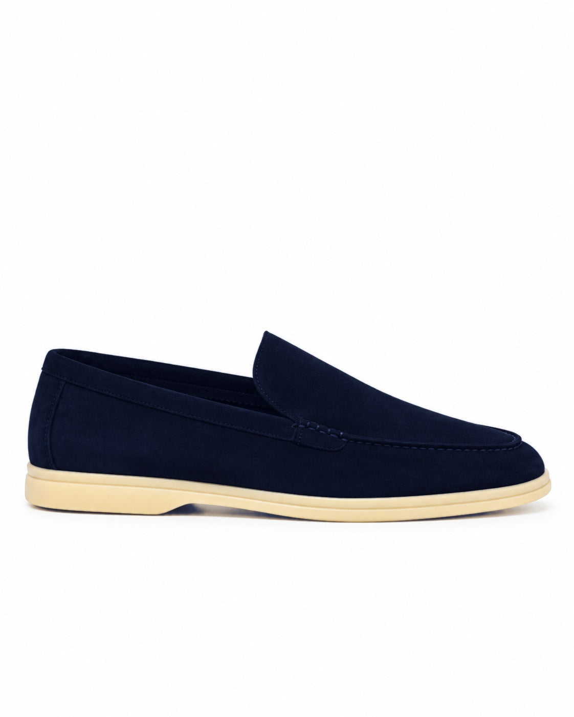 Belugga Terra Loafer — Navy suede, beige sole