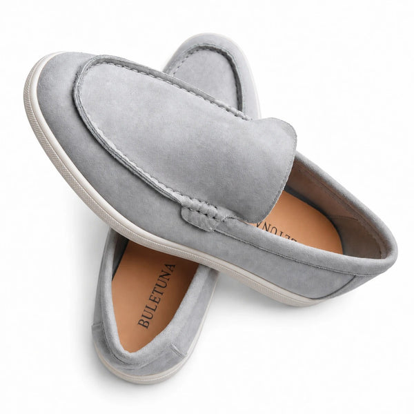 Terra Loafer — Stone Grey, Light Grey Sole