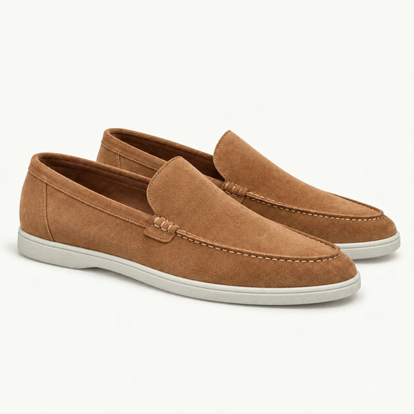 Terra Loafer — Tobacco, Light Grey Sole