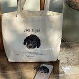 puppy tote bag