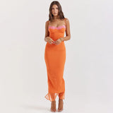 Orange Maxi dress